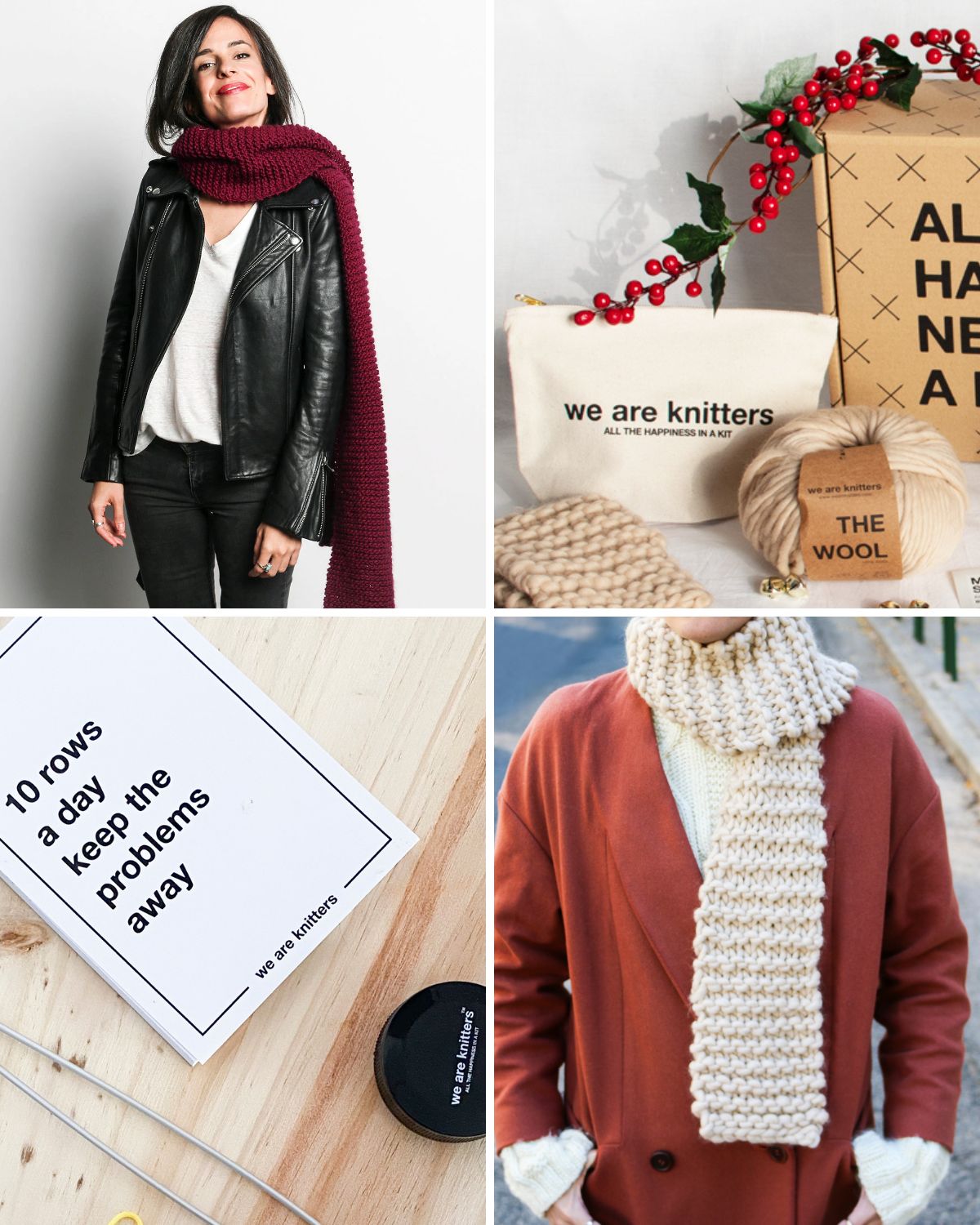 WAK Knitting Starter Kit Box - Holiday Edition